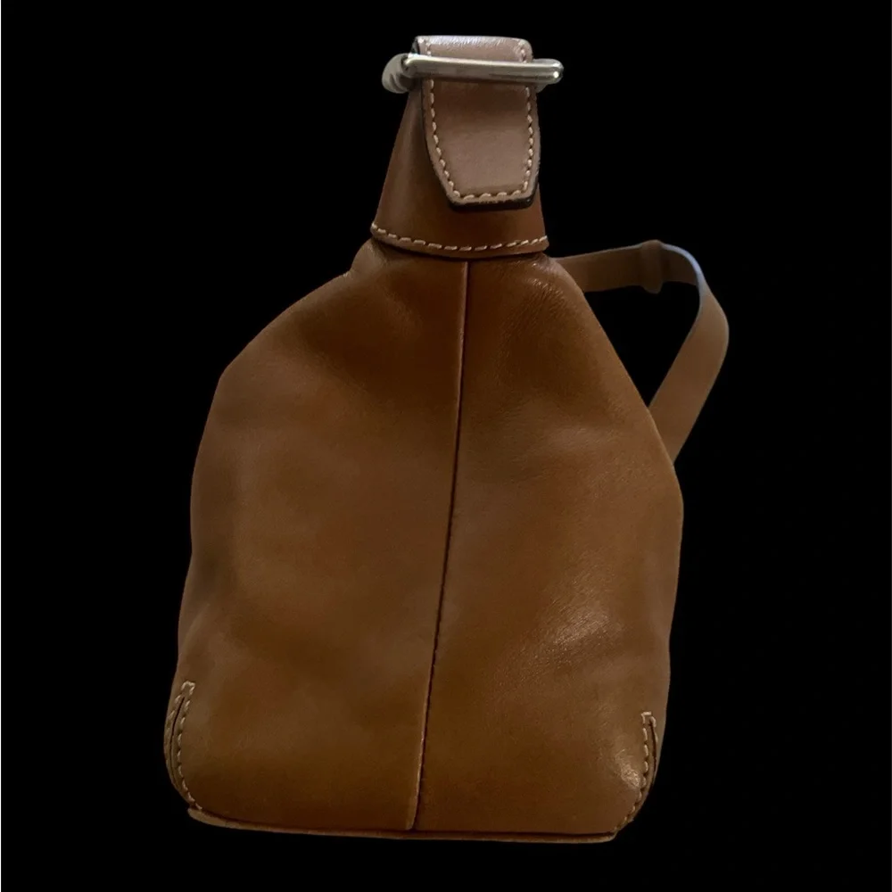 Vintage Coach Baguette Small Bag Camel